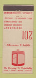 Matchbook Cover - 201 Restaurant Chicago IL 30 Stick