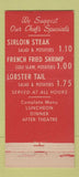 Matchbook Cover - 201 Restaurant Chicago IL 30 Stick