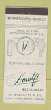 Matchbook Cover - Amalfi Restaurant New York City 30 Stick