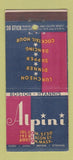 Matchbook Cover - Alpini Boston Hyannis MA restaurant 30 Stick