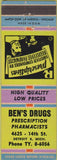 Matchbook Cover - Ben's Drugs Detroit MI