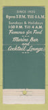 Matchbook Cover - Agostino's Sciacqua Bros Restaurant Chicago IL 30 Stick