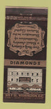 Matchbook Cover - Diamonds Jewelry Store Washington DC 30 Stick