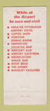 Matchbook Cover - Pittsburgh PA Airport AC Company  30 Stick