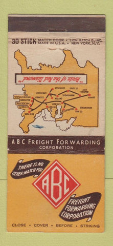Matchbook Cover - ABC Freight Trucking 30 Stick
