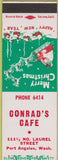 Matchbook Cover - Conrad's Cafe Port Angeles WA