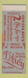 Matchbook Cover - D'Arcy Chocolates Houston TX WEAR SAMPLE