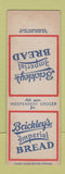 Matchbook Cover - Brickley's Imperial Bread SAMPLE