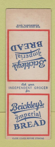Matchbook Cover - Brickley's Imperial Bread SAMPLE