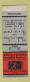 Matchbook Cover - National Bowling Recreation Arena New York City SAMPLE