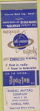 Matchbook Cover - Spartan Television Kimball NE Maytag