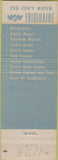 Matchbook Cover - Frigidaire appliances Marti Hardware Lake Benton MN