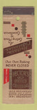 Matchbook Cover - Hector's Cafeterias New York City SAMPLE