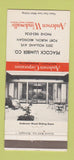 Matchbook Cover - Andersen Windows Peacock Lumber Port Huron MI 30 Strike