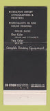 Matchbook Cover - Long Beach Litho Long Beach CA WEAR 30 Stick