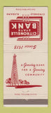 Matchbook Cover - Citronelle State Bank AL 30 Strike