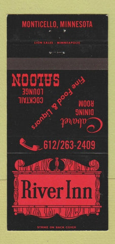 Matchbook Cover - River Inn Monticello MN 30 Strike