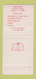 Matchbook Cover - Balsam Embers Restaurant Salt Lake City UT 30 Strike