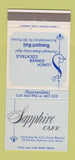Matchbook Cover - Sapphire Cafe Aiea Hawaii 30 Strike