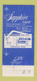Matchbook Cover - Sapphire Cafe Aiea Hawaii 30 Strike