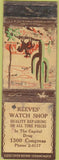 Matchbook Cover - Reeves Watch Shop POOR cactus