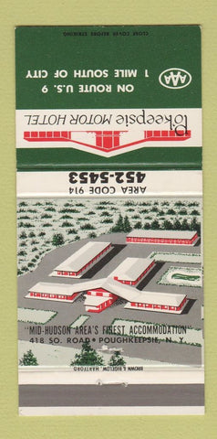 Matchbook Cover - Po'keepsie Motor Hotel Poughkeepsie NY 30 Stick