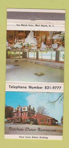 Matchbook Cover - Dutchess Manor Restaurant Beacon NY 30 Strike