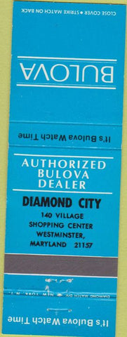 Matchbook Cover - Bulova Watches Westminster MD