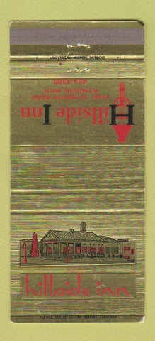 Matchbook Cover - Hillside Inn Plymouth MI 30 Strike