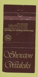 Matchbook Cover - Sheraton Hotel Waikiki Hawaii 30 Strike