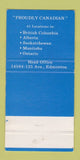 Matchbook Cover - Boston Pizza Canada WEAR 30 Strike