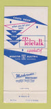 Matchbook Cover - Webster Electric Teletalk Racine WI 30 Strike