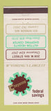 Matchbook Cover - Cheyenne Federal Savings WY WEAR 30 Strike