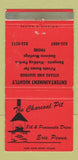 Matchbook Cover - The Charcoal Pit Erie PA restaurant WEAR 30 Strike