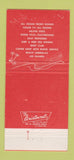 Matchbook Cover - Sandpiper Myrtle Beach SC 30 Strike