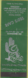 Matchbook Cover - Ted's Cafe Out Wickenburg Way AZ cactus