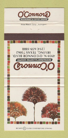 Matchbook Cover - O'Connors Restaurant Irving TX 30 Strike
