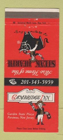 Matchbook Cover - Cambridge Inn Steak Hearth Paramus NJ 30 Strike