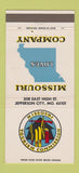 Matchbook Cover - Missouri Tourism Commission Jefferson City MO WEAR 30 Strike