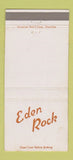Matchbook Cover - Eden Rock Motel Durham NC 30 Strike