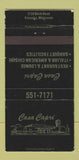 Matchbook Cover - Casa Capri Restaurant Italian Kenosha WI 30 Strike
