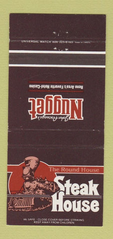 Matchbook Cover - Nugget Casino Reno NV Round House Steak 30 Strike