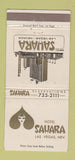 Matchbook Cover - Hotel Sahara Casino Las Vegas NV 30 Strike