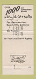 Matchbook Cover - Hotel Sahara Casino Las Vegas NV 30 Strike