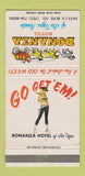 Matchbook Cover - Bonanza Hotel Casino Las Vegas NV girlie WEAR 30 Strike