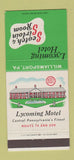 Matchbook Cover - Lycoming Hotel Scotch & Sirloin Williamsport PA 30 Strike