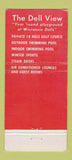 Matchbook Cover - Dell View Hotel Lake Delton Wisconsin Dells WI WEAR 30 Stick