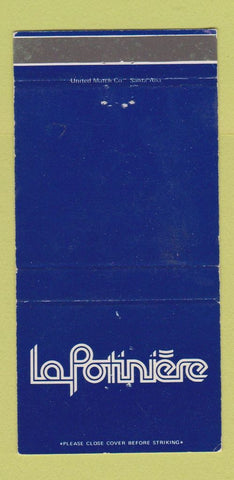 Matchbook Cover - La Potiniere French Restaurant Los Angeles CA WEAR 30 Strike