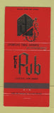 Matchbook Cover - The Pub Clifton NJ 30 Strike
