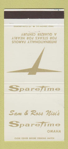 Matchbook Cover - Spare Time Omaha NE restaurant 30 Strike